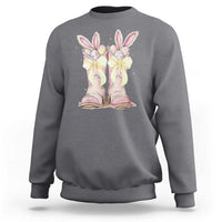 Funny Easter Day Cowgirl Egg Cowboy Boots Sweatshirt