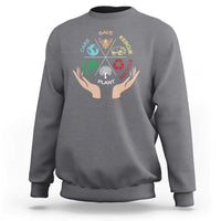 Save Bees Rescue Animals Recycle Plastic Plant Tree Sweatshirt Earth Day