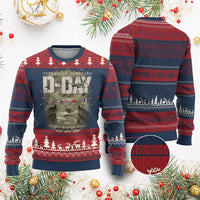 Operation Overlord D Day Normandy WWII Knitted Sweatshirt - Wonder Print Shop