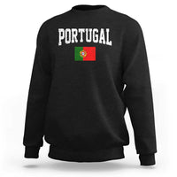 Vintage Portugal Flag Portuguese Pride Throwback Design Sweatshirt