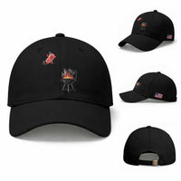 Funny BBQ Steak Meme Cute Meat Jumping Into Grill Baseball Cap