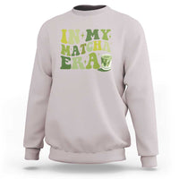 In My Matcha Era Sweatshirt Matcha Latte Lover - Wonder Print Shop