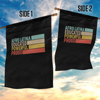 Afro Latina Garden Flag Educated Powerful Proud Hispanic Heritage Month - Wonder Print Shop
