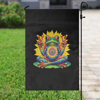 Tie Dye Frog Peace Sign Hippie Sunflower Garden Flag - Wonder Print Shop