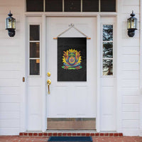 Tie Dye Frog Peace Sign Hippie Sunflower Garden Flag - Wonder Print Shop