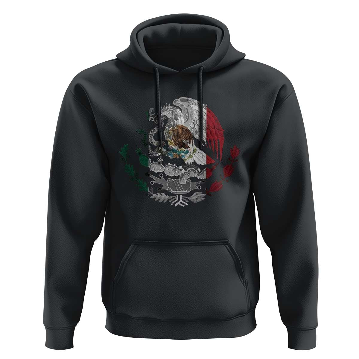 Mexico Coat Of Arms Mexican Flag Seal Symbol Hoodie - Wonder Print Shop
