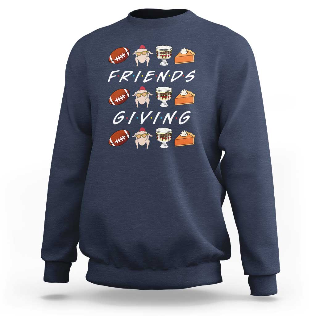 Funny Thanksgiving Thankful Friends Giving Party Sweatshirt - Wonder Print Shop