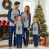 Funny Xmas Squirrel Plaid Pajama Set The Original Nutcracker Snowflake Santa Hat - Wonder Print Shop