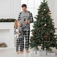 Funny Xmas Squirrel Plaid Pajama Set The Original Nutcracker Snowflake Santa Hat - Wonder Print Shop