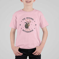 Kids pink Christmas T-shirt with “The Original Nutcracker” graphic and snowflake accents