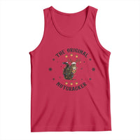 Funny Christmas Squirrel Tank Top The Original Nutcracker Snowflake Santa Hat - Wonder Print Shop