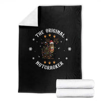 Funny Christmas Squirrel Throw Blanket The Original Nutcracker Snowflake Xmas Neon Light - Wonder Print Shop