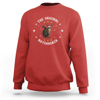 Funny Christmas Squirrel Sweatshirt The Original Nutcracker Snowflake Xmas Neon Light - Wonder Print Shop