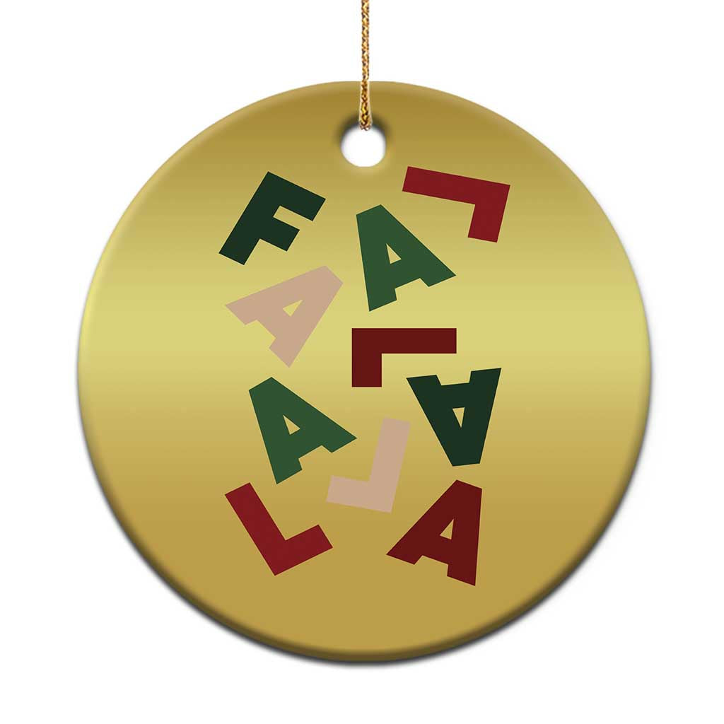 Funny Fa La La 8 Xmas Carol Holiday Christmas Ornament - Wonder Print Shop