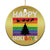 Funny LGBT Xmas Christmas Ornament Happy Holigays Rainbow Stripes Unicorn Santa - Wonder Print Shop