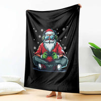 Funny Christmas Gamer Santa Claus Game Controller Throw Blanket - Wonder Print Shop