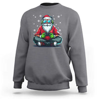 Funny Christmas Gamer Santa Claus Game Controller Sweatshirt - Wonder Print Shop