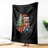 Funny Christmas Video Game Nutcracker Xmas Tree Gamer Throw Blanket - Wonder Print Shop