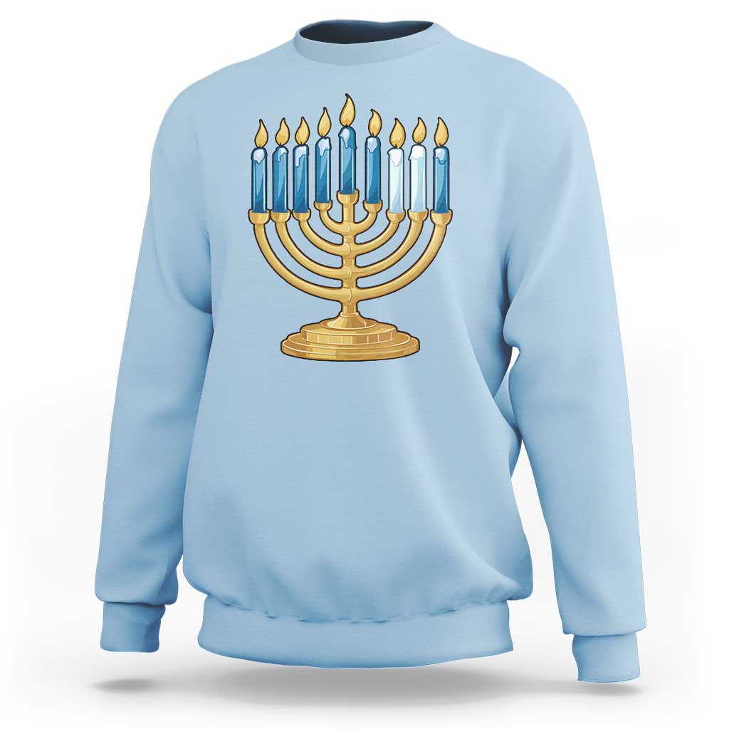 Funny 67 Hanukkah Sweatshirt Chanukah Menorah Sixth Seventh Night - Wonder Print Shop