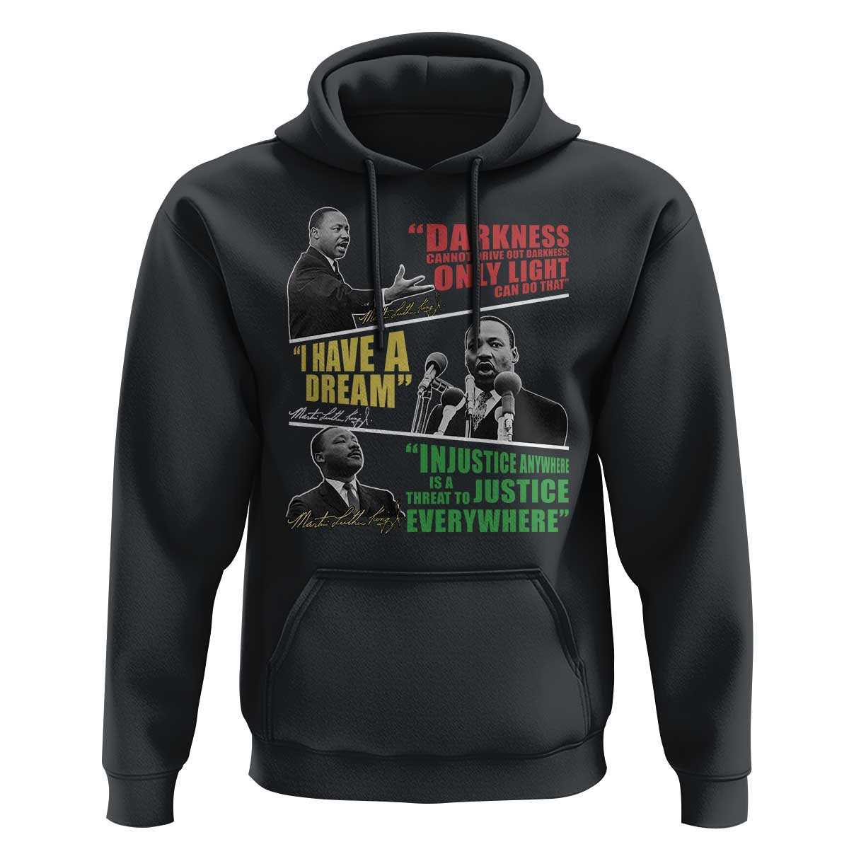 Martin Luther King MLK Quotes Black History Leaders Hoodie