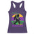 Funny Bigfoot Mardi Gras Racerback Tank Top Laissez Les Bons Temps Rouler Bald Cypress