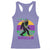 Funny Bigfoot Mardi Gras Racerback Tank Top Laissez Les Bons Temps Rouler Bald Cypress