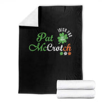 Pat McCrotch Irish Pub Throw Blanket St Patricks Day Drinking Humor