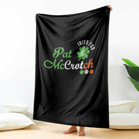 Pat McCrotch Irish Pub Throw Blanket St Patricks Day Drinking Humor