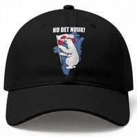 Nu Det Nuuk Nows Enough Baseball Cap Funny Saying Bear Greenlandic Flag