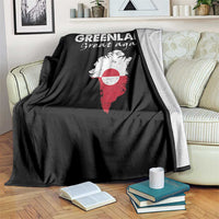 Make Greenland Great Again Throw Blanket Act USA 51st State Greenland