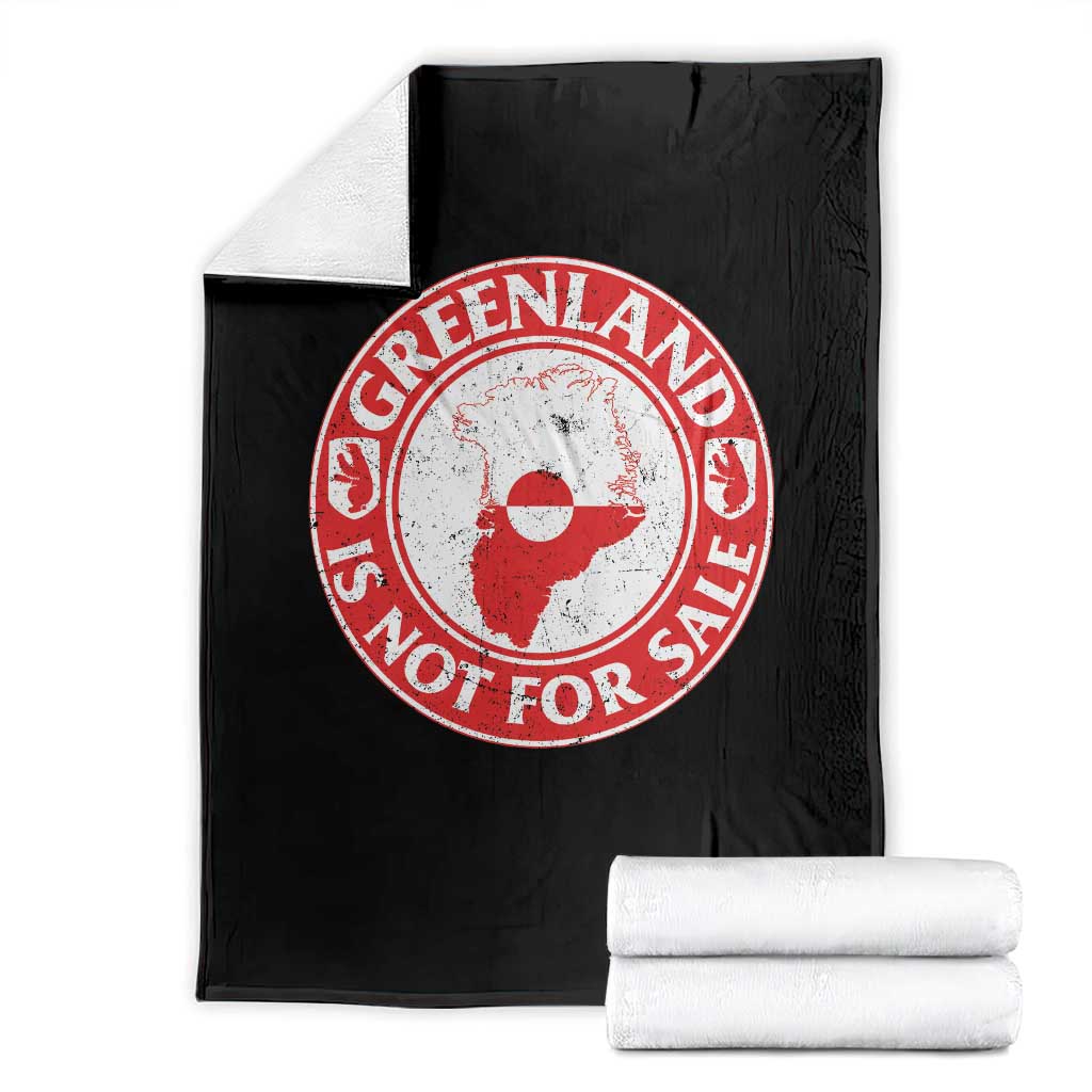 Greenland Is Not For Sale Throw Blanket Political Statement Arms of Greenland