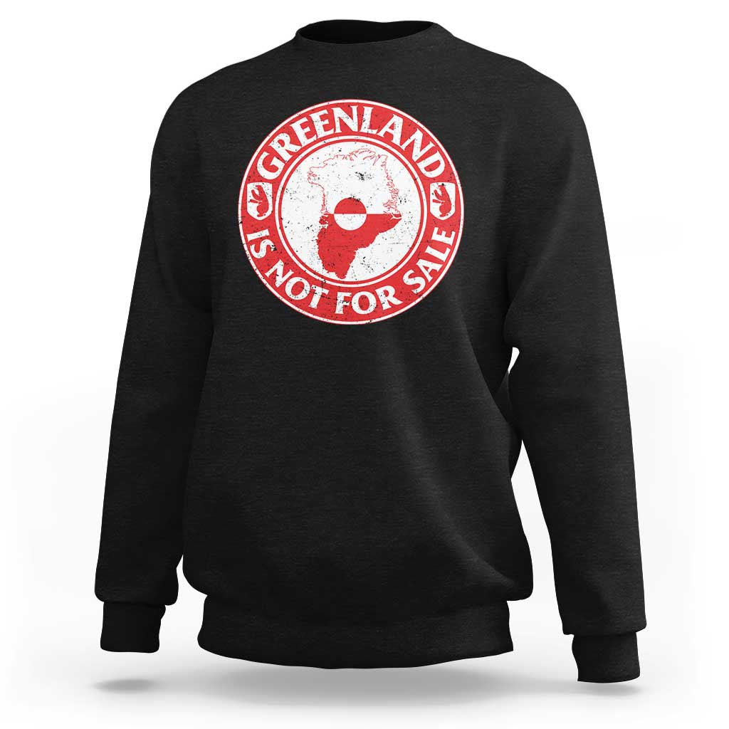 Greenland Is Not For Sale Sweatshirt Political Statement Arms of Greenland