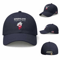 Greenland Defense Force Baseball Cap Political Statement Greenland Policy