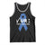 Funny Check Your Colon Colorectal Cancer Awareness Tank Top Dark Blue Ribbon