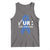 Funny Check Your Colon Colorectal Cancer Awareness Tank Top Dark Blue Ribbon