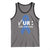 Funny Check Your Colon Colorectal Cancer Awareness Tank Top Dark Blue Ribbon