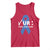 Funny Check Your Colon Colorectal Cancer Awareness Tank Top Dark Blue Ribbon