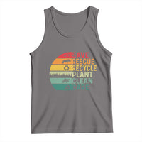 Earth Day Tank Top Save Bees Rescue Animals Recycle Plastic