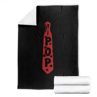 Pop Tie Star Dad Music Lover Fathers Day Throw Blanket
