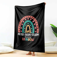 After Every Storm There Is A Rainbow Throw Blanket Pregnancy Announcement