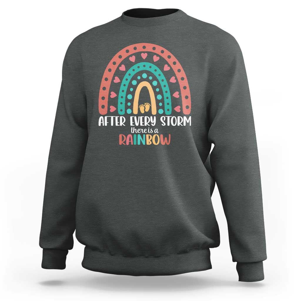 After Every Storm There Is A Rainbow Sweatshirt Pregnancy Announcement