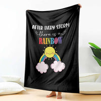 After Every Storm There Is A Rainbow Throw Blanket Sentimental Pregnancy Announcement