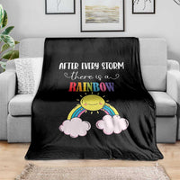 After Every Storm There Is A Rainbow Throw Blanket Sentimental Pregnancy Announcement