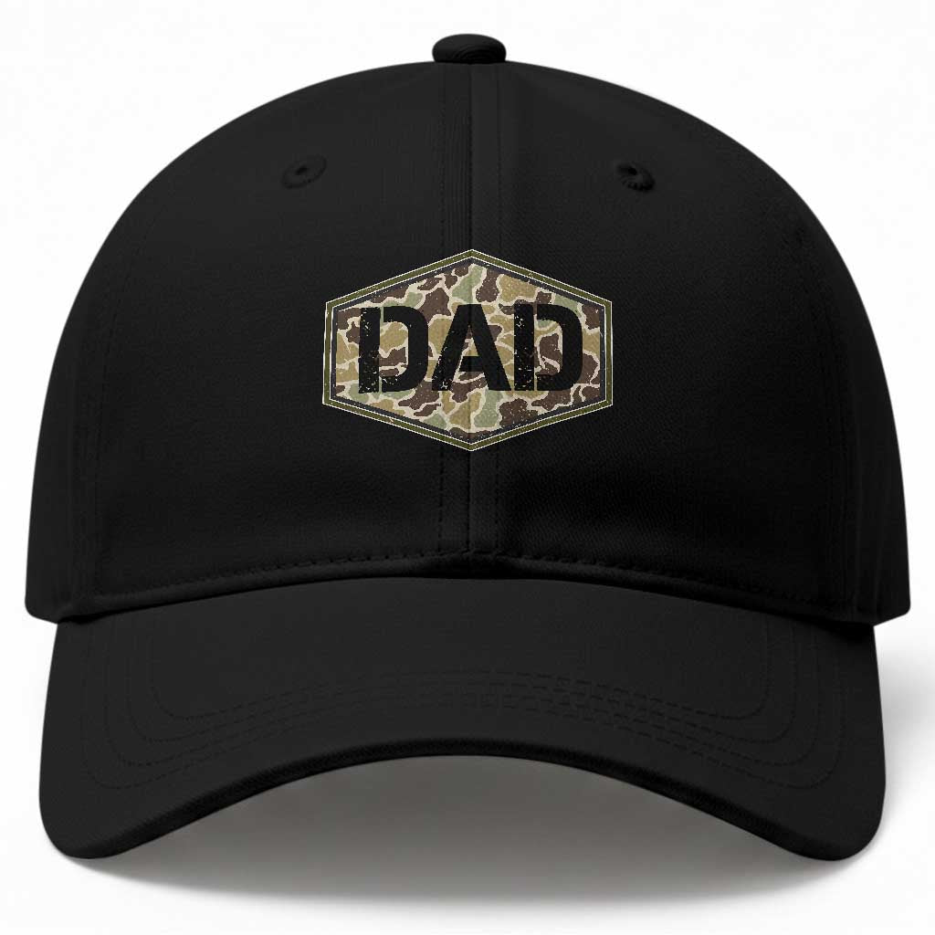 Dad Retro Old Camo Hunting Daddy Fathers Day Baseball Cap Dad Retro Old Camo Hunting Daddy Fathers Day