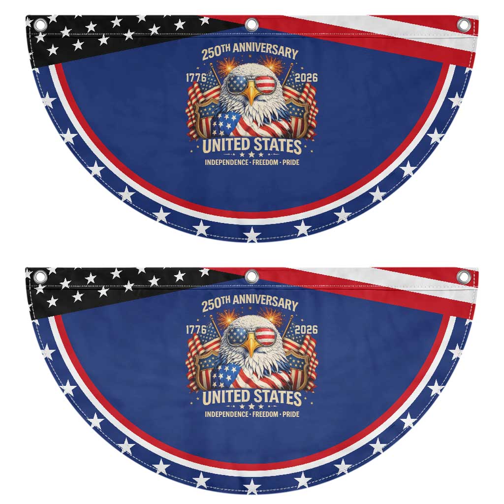 250 Anniversary USA 250th American 250 Years 4th July 2026 Patriotic Fan Flag