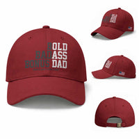 Bold Badass Bonus Dad Baseball Cap Old Ass Dad Funny Father's Day Gift