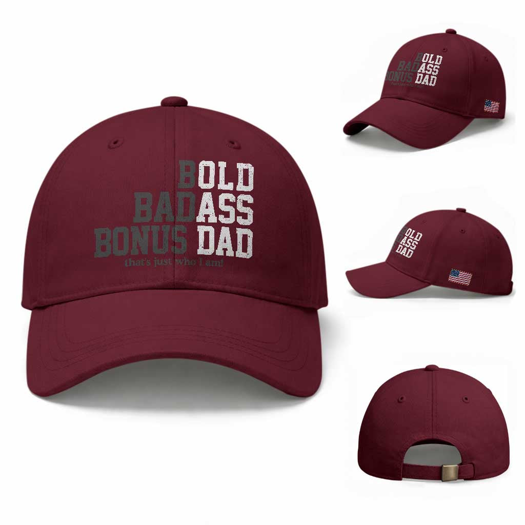 Bold Badass Bonus Dad Baseball Cap Old Ass Dad Funny Father's Day Gift