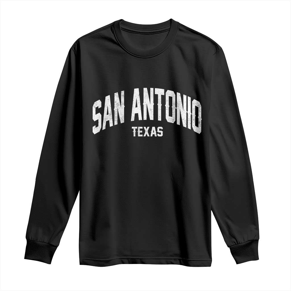 San Antonio Texas TX Vintage Long Sleeve Shirt