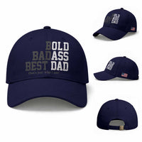 Bold Badass Best Dad Baseball Cap Funny Old Ass Father Gag Gift