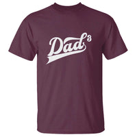 Dad Of Three T Shirt Funny Daddy 3 Promoted for The Second Time